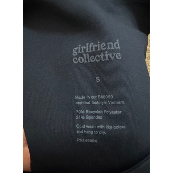 Girlfriend Collective Dylan Sports Bra 1017 Blue Size Small New with tags - Picture 3 of 4